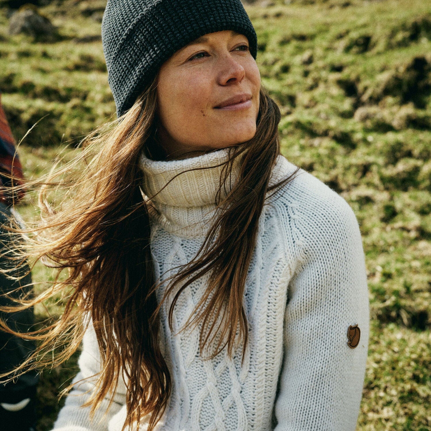 Övik Cable Knit Roller Neck W - Image 19