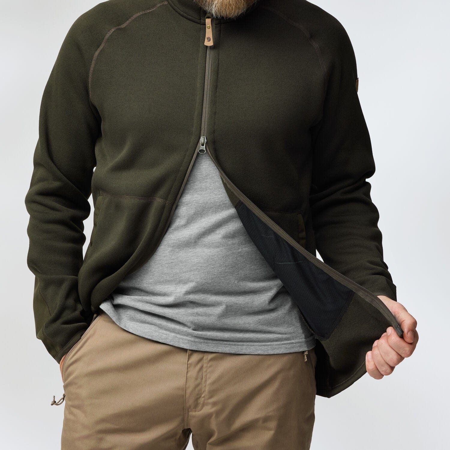 Övik Fleece Zip Sweater M - Image 6